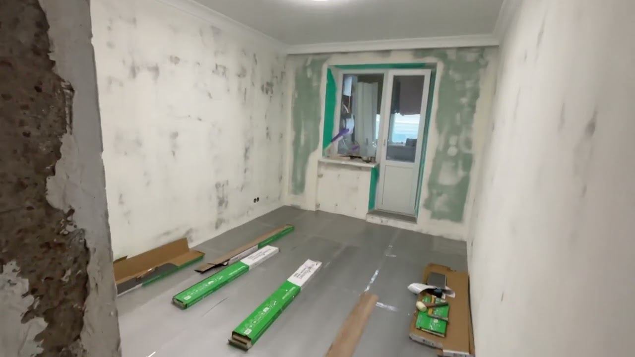 Дневник ремонта . Начали класть полы #20 смотреть онлайн