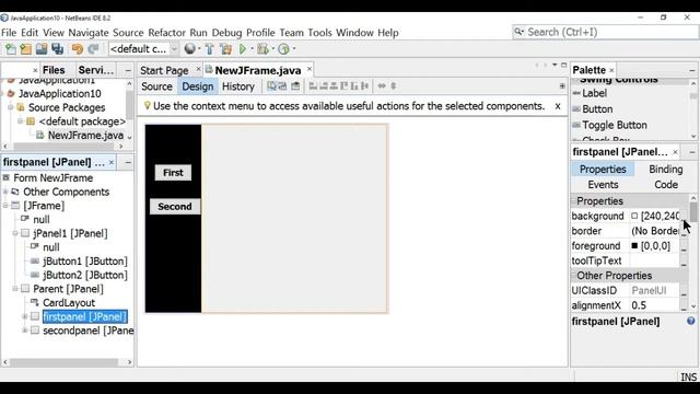 How to use cardlayout in Netbeans IDE. смотреть онлайн