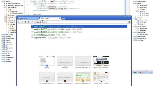 Como configurar un servlet y ejecutarlo desde servidor Apache Tomcat смотреть онлайн