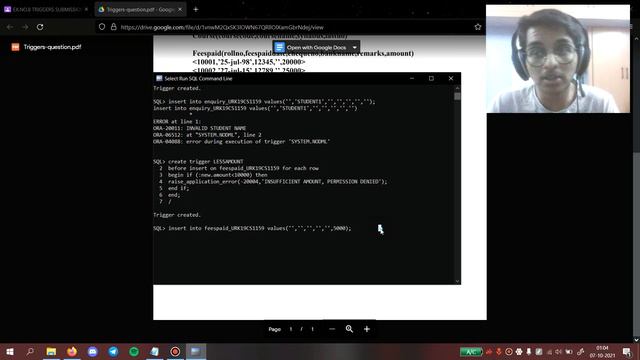 [DBMS] Exp 8 - Triggers смотреть онлайн