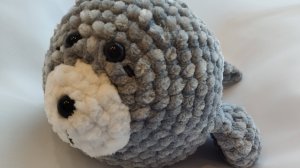 Мк по вязанию крючком тюленя🦭 ч 2