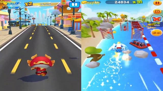 Talking tom jetski New Game VS Talking Tom Hero Dash Chinese VersionTALKING HANK NEW OUTFIT UNLOCKE смотреть онлайн