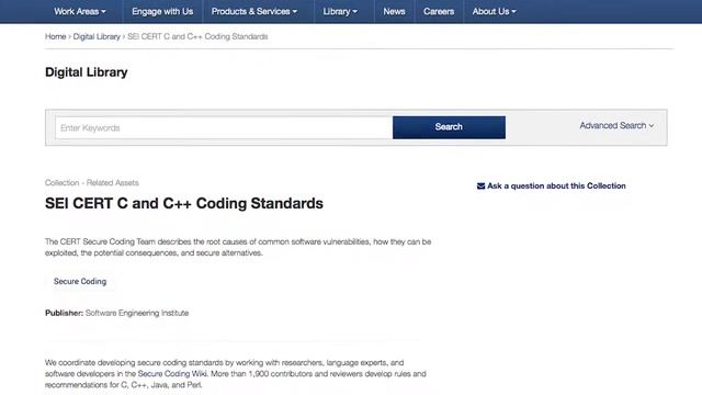 Secure Coding Standards смотреть онлайн