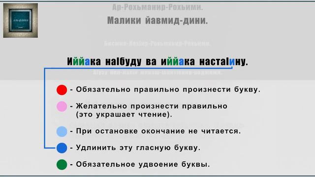 Учимся правильно читать фатиху смотреть онлайн