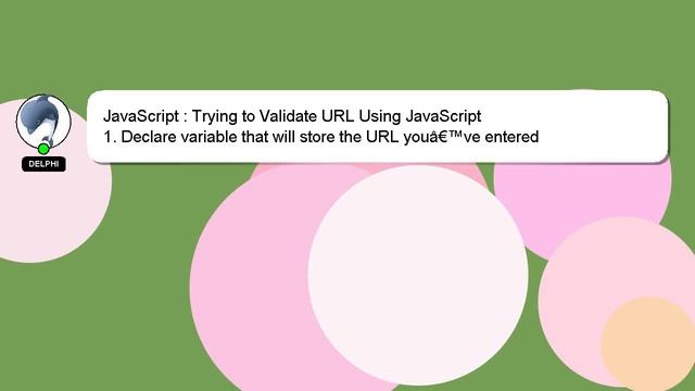 JavaScript : Trying to Validate URL Using JavaScript смотреть онлайн