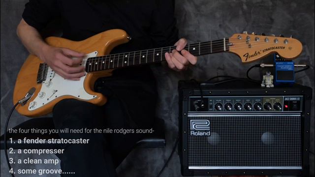 That 'Nile Rodgers' sound. A Stratocaster, A Roland JC Amp, A compressor and some groove..... смотреть онлайн
