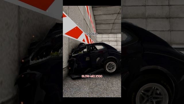Краш-тест на скорости 200км