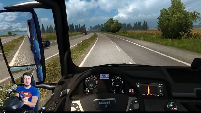 ЕДУ ИЗ МОСКВЫ В ПИТЕР - EURO TRUCK SIMULATOR 2 + РУЛЬ смотреть онлайн