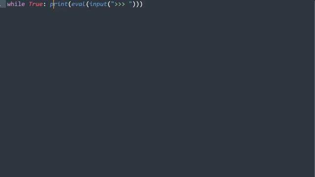 Make a calculator in one line of python! смотреть онлайн