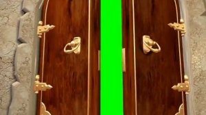 Футаж переход деревянная дверь