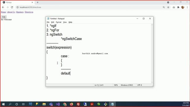 Day - 7 : Directives - ngif - ngfor - ngSwitch in Angular 2+ смотреть онлайн