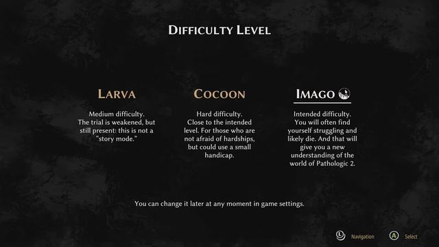 Pathologic 2 - Difficulty Level Descriptions: Larva, Cocoon and Imago Text Info Xbox One (2019) смотреть онлайн