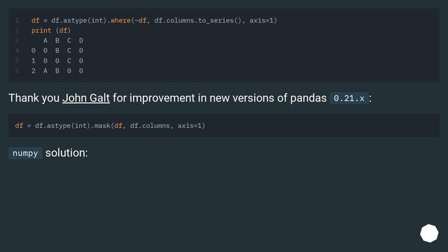 How to fill true values of a dataframe with column names? смотреть онлайн