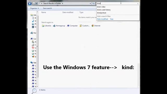 How To Search For PICTURES and IMAGE files in Windows 10 (or Windows 7) смотреть онлайн