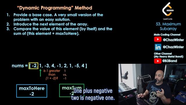 LeetCode 53 - Maximum Subarray - Java Solution and Explanation смотреть онлайн