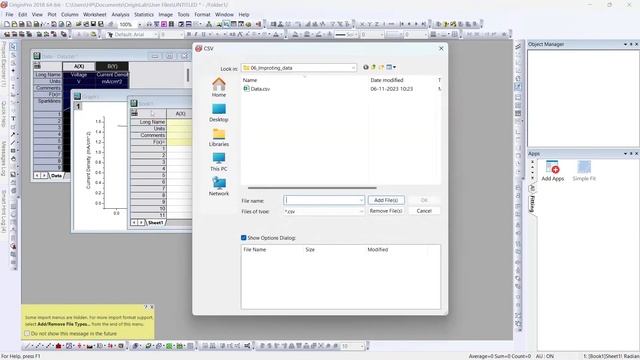 How to import txt, dat, csv and exel files in OriginPro - OriginLab Tutorial 06 смотреть онлайн