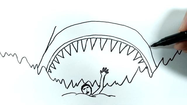 Как нарисовать атаку МЕГАЛОДОНА смотреть онлайн