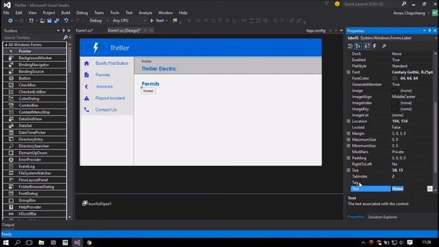 Bunifu UI NET Framework Demo Using C# .NET смотреть онлайн