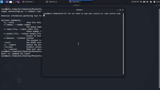 how to solve the problem of phoneinfoga in kali linux смотреть онлайн