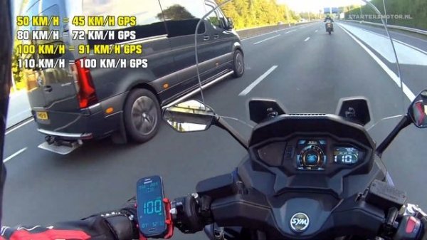 SYM Maxsym TL500 GPS speeds