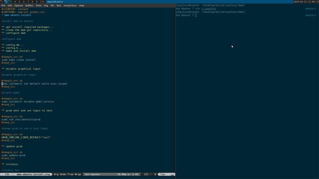 suckless dwm, slstatus and st unix and linux install смотреть онлайн