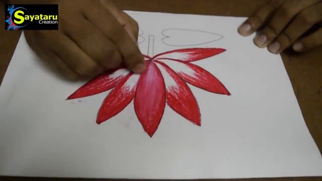 How to draw Water lily easy and simple, Shapla ful Art смотреть онлайн