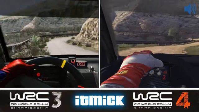 WRC 3 Vs WRC 4 | Graphics & Sound Comparison | Citroen DS3