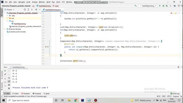 6 HashMap value based Sorting In Java смотреть онлайн