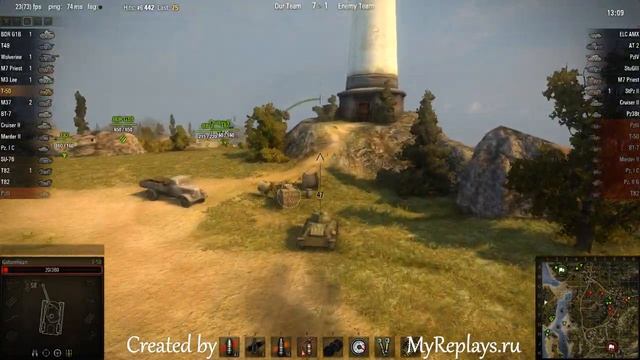 WOT: Hills - T-50 - 1 frag смотреть онлайн