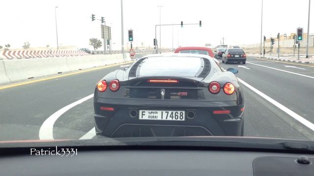 Ferrari F430 Scuderia Nearly Crashing Into An Idiot On Umm Suqeim Road