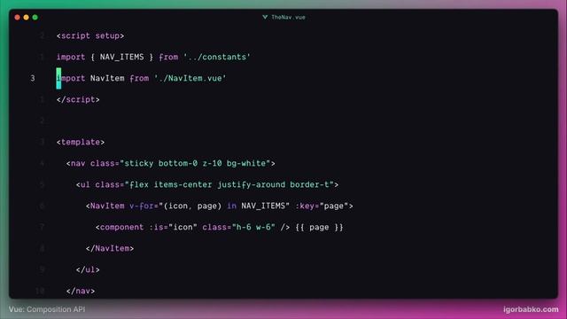 Vue Composition API с нуля #73 - Рефакторинг компонента NavItem смотреть онлайн