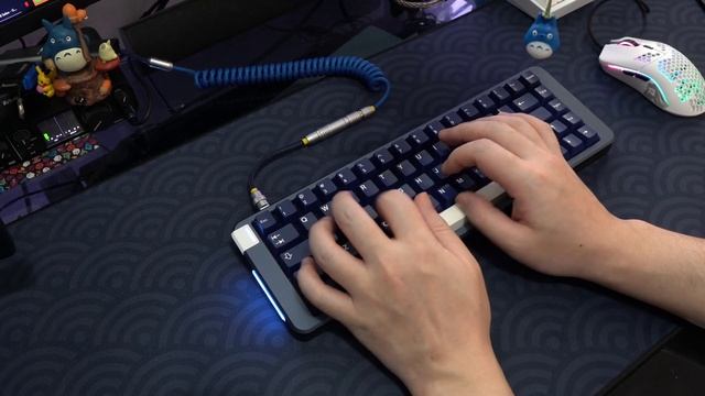 GrayStudio Space65 CyberVoyage Ocean + Alpacas 62g ASMR Typing Test. смотреть онлайн