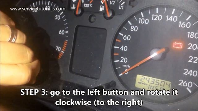 How To Reset Service Light / Oil Service VW Golf Mk4, Jetta, Bora In 4 Simple Steps