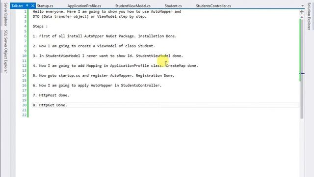 Use AutoMapper with ASP.NET Core Web API with Example [DTO or ViewModel] смотреть онлайн