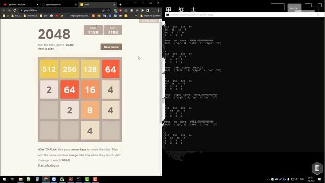 Python BOT - 11 | ImageGrab - 2048 Game смотреть онлайн