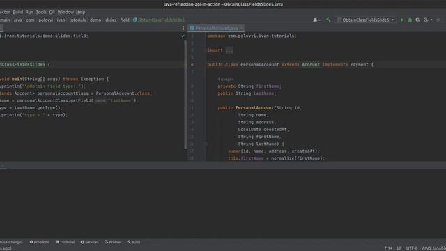 Java: Reflection API - Отримати змінні класу смотреть онлайн