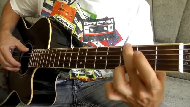 Мохнатый Шмель - урок для одной гитары (36)