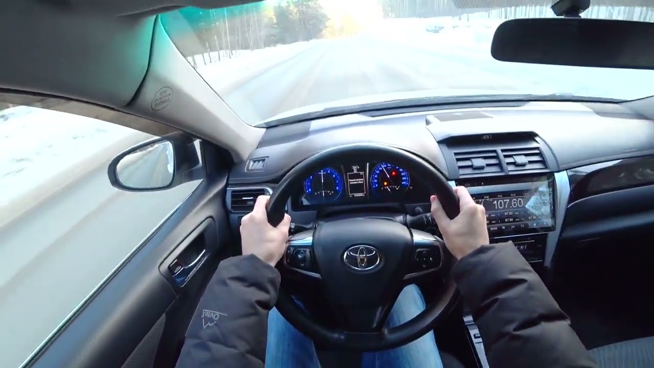 ЕДУ НА TOYOTA CAMRY - ВИД ОТ ПЕРВОГО ЛИЦА! смотреть онлайн