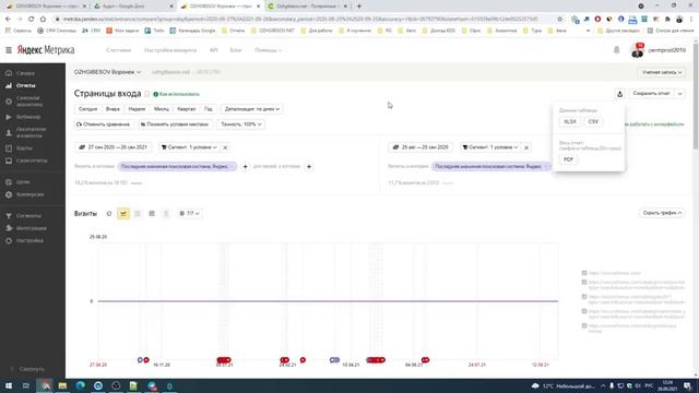 Поиск страниц и запросов, потерявших трафик из SEO, при аудите сайта смотреть онлайн