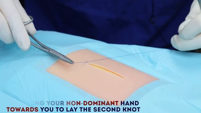 Simple interrupted suture (wound suturing) - OSCE Guide смотреть онлайн