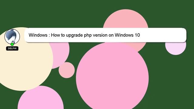 Windows : How to upgrade php version on Windows 10 смотреть онлайн