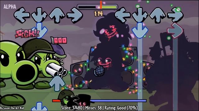 FRIDAY NIGHT FUNKIN Mod EVIL Boyfriend VS Peashooter FULL WEEK