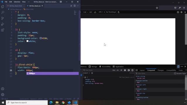 HTML-CSS Tutorial Lesson 58: Flex Basis - Flexbox #12 смотреть онлайн