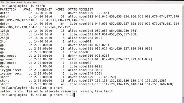 Interactive SLURM Commands on Colonial One смотреть онлайн