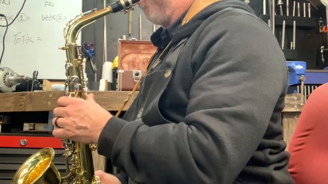 TICKET 6495 YAMAHA 23 ALTO SAXOPHONE sn 006008 MADE IN JAPAN: POST REPAD PLAY TEST смотреть онлайн