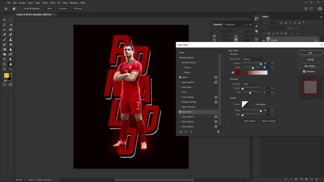 Football Poster/Banner Design in Photoshop - Photoshop Tutorial - हिंदी смотреть онлайн