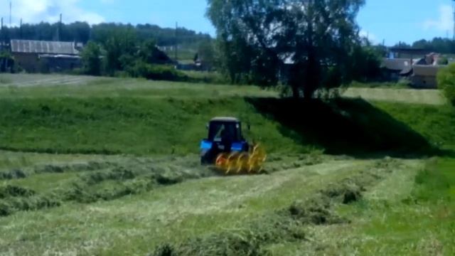 Грабли-ворошилка солнышко на МТЗ 82 смотреть онлайн