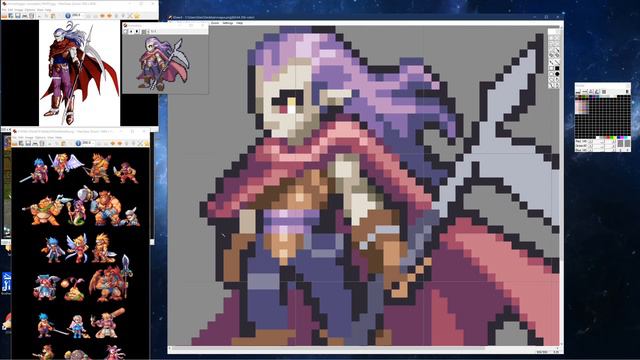 Chrono Trigger (Magus) - Pixel Art Character Timelapse смотреть онлайн