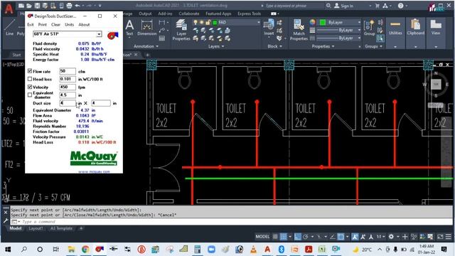 COMMERCIAL TOILET VENTILATION DESIGN & DRAFTING II AS PER ASHRAE 62.1 IAQ VENTILATION STANDARD II смотреть онлайн