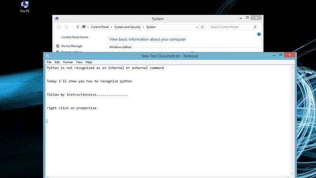 How to Fix : Python is not recognized as an internal or external command ? смотреть онлайн